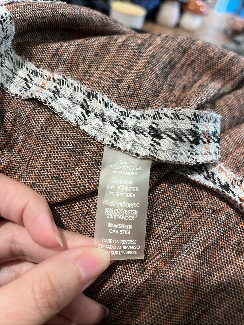Calvin Klein Plaid Mini Shift Dress in Beige and Black - Picture 6 of 6